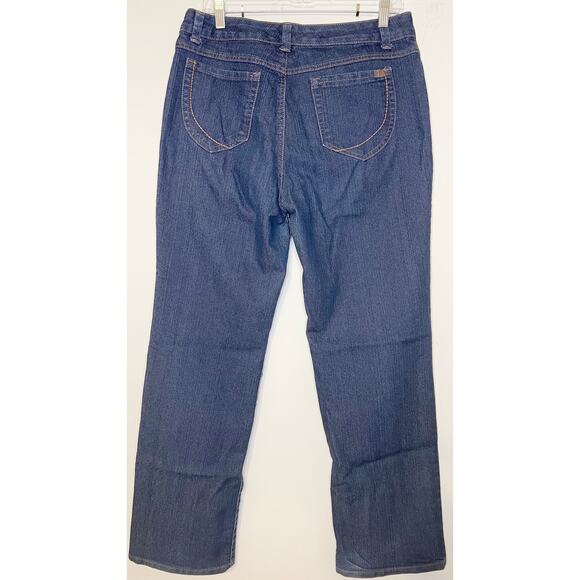 50% OFF Nine West Jeans Broadway Fit Straight Leg Dark Blue - Picture 2 of 7